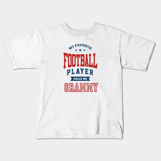 Football player grandmother Kids T-Shirt by C_ceconello